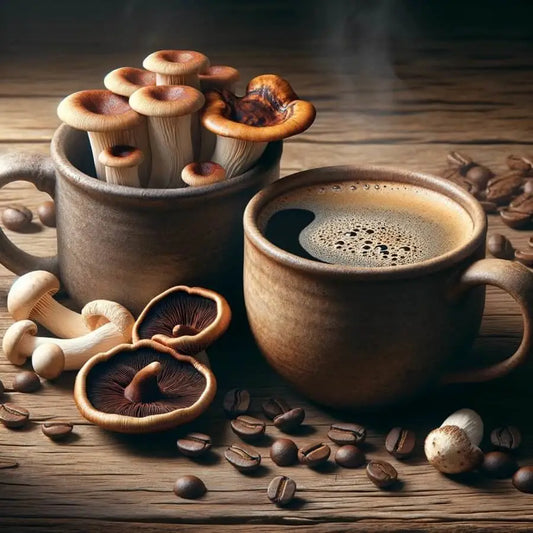 mushroom coffee benefits vs regular coffee brewing caffeine content