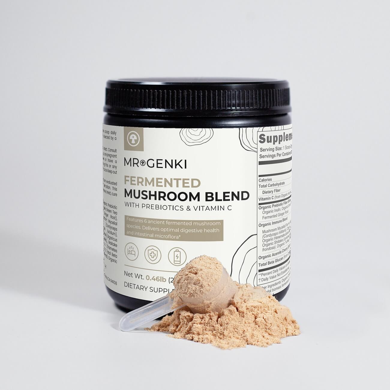 functional mushroom blend benefits uses dosage